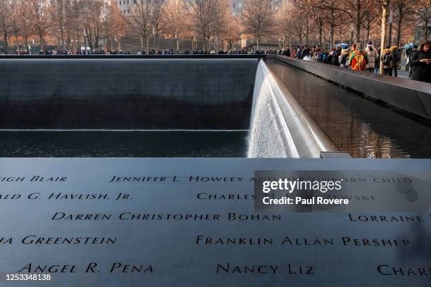 General view of the National September 11 Memorial and Museum on December 26 in New York City. The 9/11 Memorial is a tribute of remembrance,...