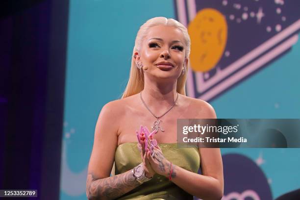 Katja Krasavice at the OMR Festival on May 9, 2023 in Hamburg, Germany.