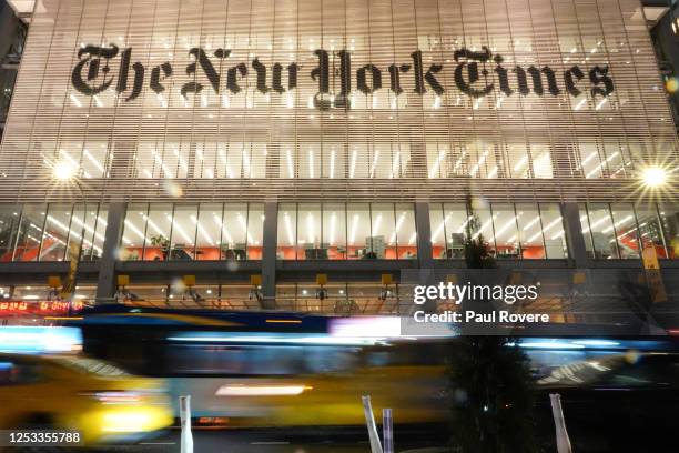 General view of One Times Square, located at 42nd Street and Broadway on January 1 in New York City. Also known as 1475 Broadway, the New York Times...