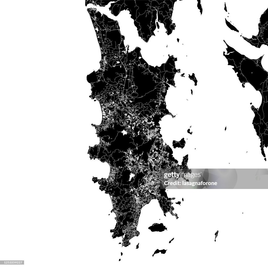 Phuket, Thailand Vector Map