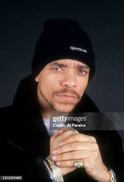 Rapper Ice-T appears in a portrait taken on March 3, 1992 in New York City.