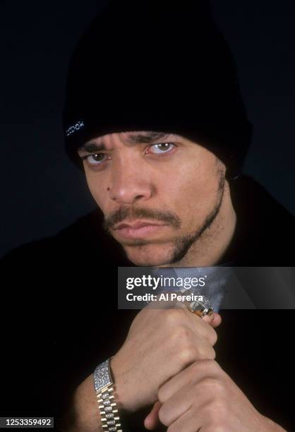 Rapper Ice-T appears in a portrait taken on March 3, 1992 in New York City.