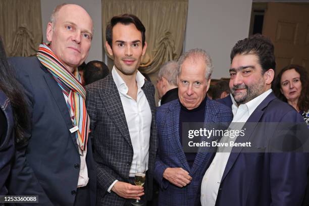 Henrik Schliemann, Mark-Francis Vandelli, David Armstrong-Jones, 2nd Earl of Snowdon, and Kamiar Maleki show curator, attend the Photo London VIP...