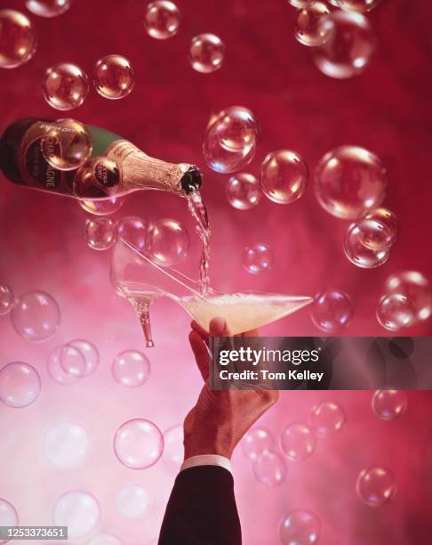 champagne pour - crystal slipper stock pictures, royalty-free photos & images