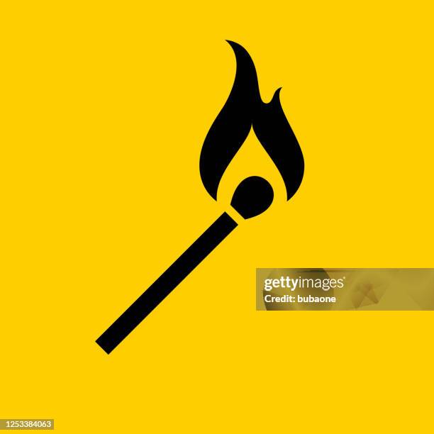 match icon - match flame stock illustrations