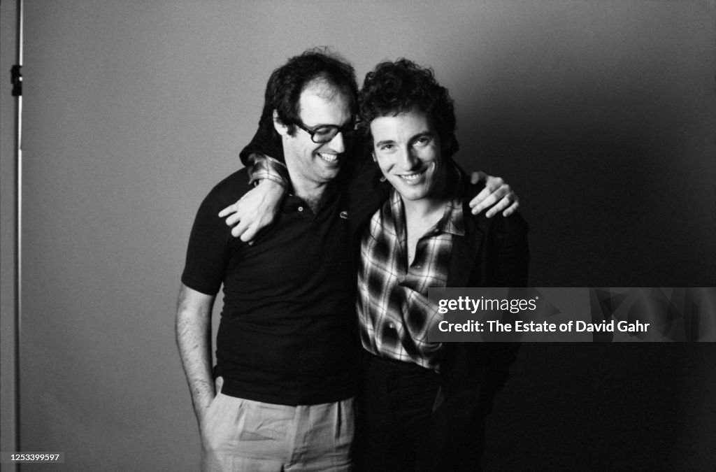 Rocker Bruce Springsteen and ProducerJon Landau in NYC for The River Sessions