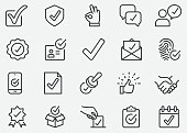 Approve Line Icons