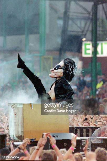 Giant puppets in the crowd during the Zoo TV tour at Earls Court on May 31st 1992