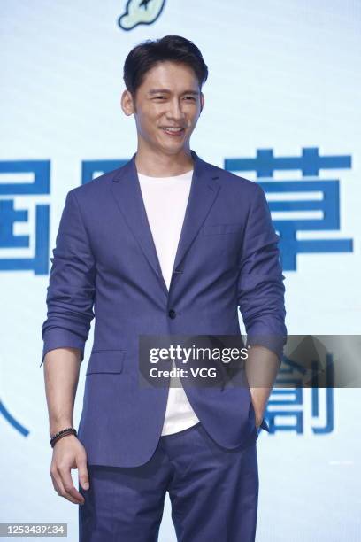 Actor James Wen attends a press conference on June 30, 2020 in Taipei, Taiwan of China.