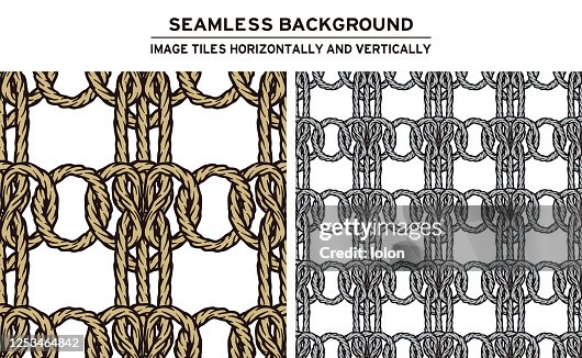 Tilable Rope Pattern Tileable Rope Background On White High-Res Vector Graphic - Getty Images