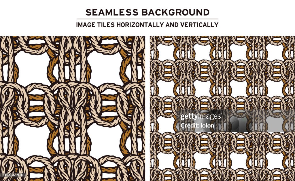 Tileable Rope Background On White High-Res Vector Graphic - Getty Images