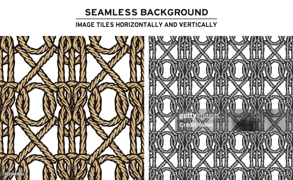 Tilable Rope Pattern Tileable Rope Background On White High-Res Vector Graphic - Getty Images