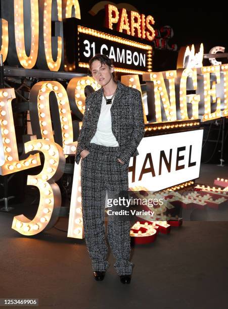 Kristen Stewart at the Chanel Cruise 2024 Collection fashion show held at Paramount Studios on May 9, 2023 in Los Angeles, California.
