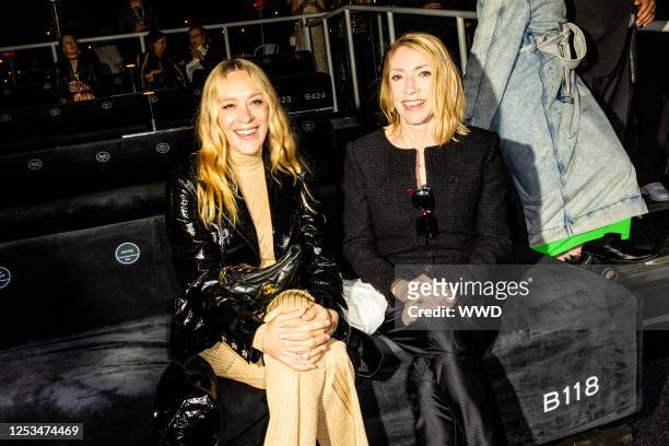 Chloë Sevigny, Kim Gordon attend the Chanel 2024 Ready To Wear Collection Runway Show at Paramount Studios on May 9, 2023 in Los Angeles, California.