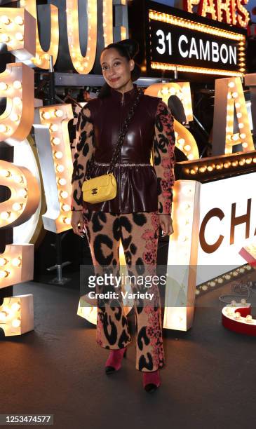 Tracee Ellis Ross at the Chanel Cruise 2024 Collection fashion show held at Paramount Studios on May 9, 2023 in Los Angeles, California.