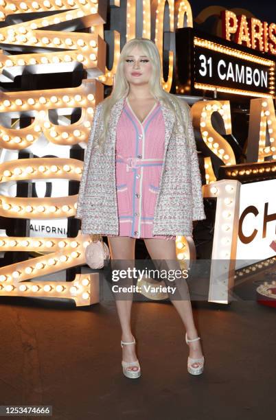 Kim Petras at the Chanel Cruise 2024 Collection fashion show held at Paramount Studios on May 9, 2023 in Los Angeles, California.