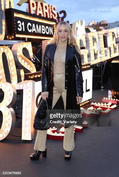 Chloe Sevigny at the Chanel Cruise 2024 Collection fashion show held at Paramount Studios on May 9, 2023 in Los Angeles, California.