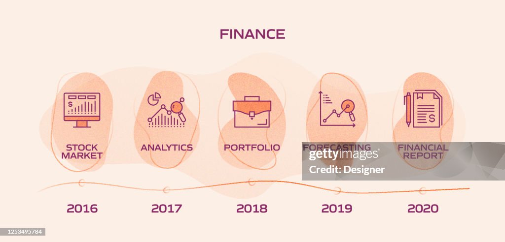 Finance Related Process Infographic Template Process Timeline Chart ...