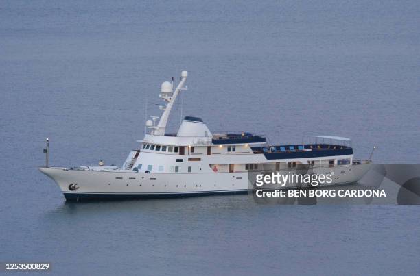 French President-elect Nicolas Sarkozy and his family travel on "Paloma", a yacht owned by Vincent Bollore, a French billionaire businessman, 08 May...
