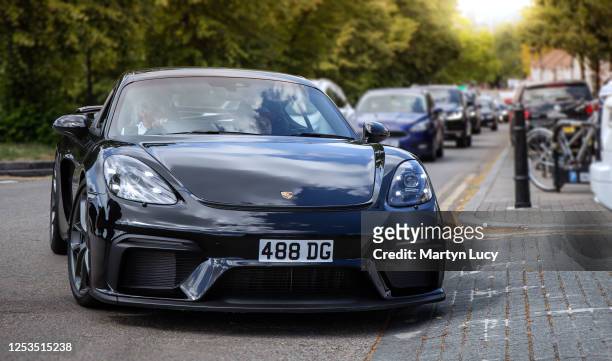 The Porsche 718 Cayman GT4 in Chigwell, Essex. This was one of many cars attending the reopening of the popular Melin Restaurant in Chigwell.