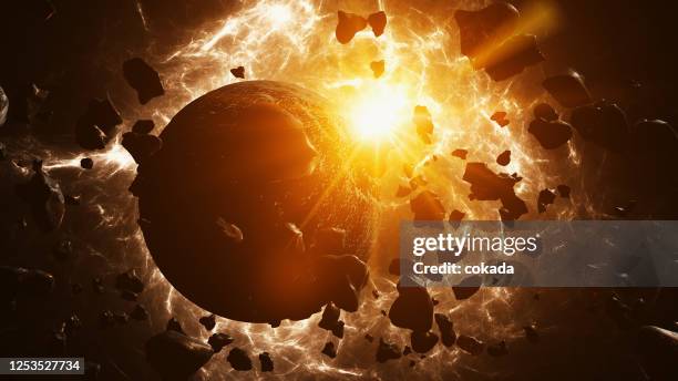 planet formation - asteroid stock pictures, royalty-free photos & images