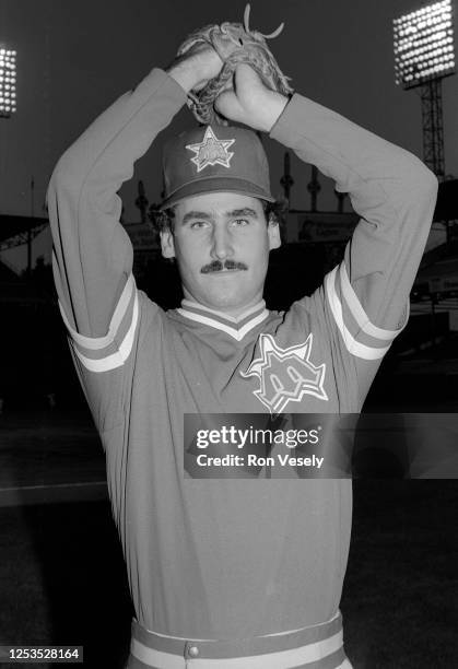 Buddy Black of the Seattle Mariners poses before a MLB game at Comiskey Park in Chicago, Illinois. Black played for the Seattle Mariners in 1981.