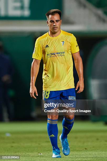 Jose Manuel Jurado Marin of Cadiz CF looks on during the La Liga Smartbank match between Elche CF and Cadiz CF at Estadio Martinez Valero on June 30,...