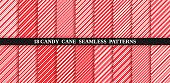 Candy cane stripe seamless pattern. Christmas texture. Vector illustration.