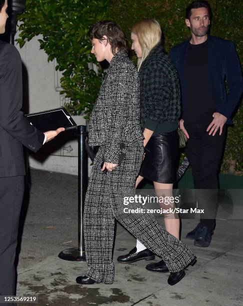 Kristen Stewart and Dylan Meyer are seen on May 9, 2023 in Los Angeles, California.