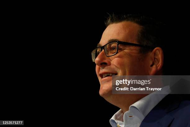 Victorian premier Daniel Andrews speaks to the media on July 01, 2020 in Melbourne, Australia. Victorian premier Daniel Andrews on Tuesday announced...