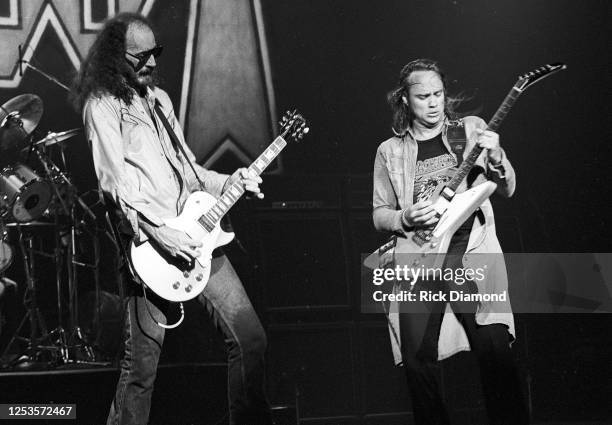 Charlie Hargrett Blackfoot and Rickey Medlocke of Blackfoot perform at The Fox Theater in Atlanta Georgia, July 24,1981 (Photo by Rick Diamond/Getty...