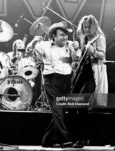 Shorty Medlocke and Rickey Medlocke perform at The Fox Theater in Atlanta Georgia, July 24,1981 (Photo by Rick Diamond/Getty Images