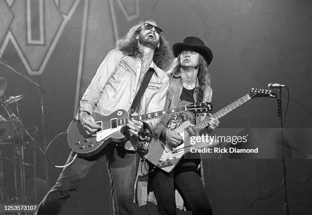 Charlie Hargrett Blackfoot and Rickey Medlocke of Blackfoot perform at The Fox Theater in Atlanta Georgia, July 24,1981 (Photo by Rick Diamond/Getty...