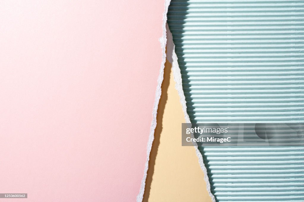 Pastel Ripped Paper Pastel Color Layered Torn Paper High-Res Stock Photo - Getty Images