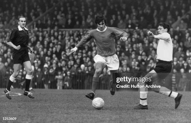 George Best of Manchester United and Northern Ireland during a league match. Mandatory Credit: Allsport Hulton/Archive