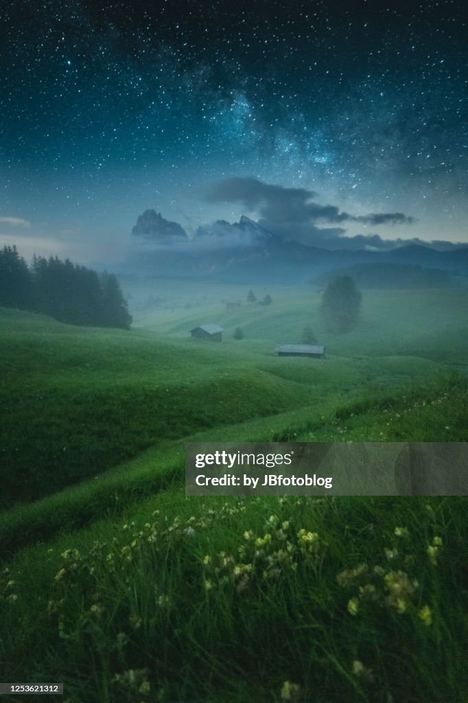 Panorama notturno Alpe di Siusi