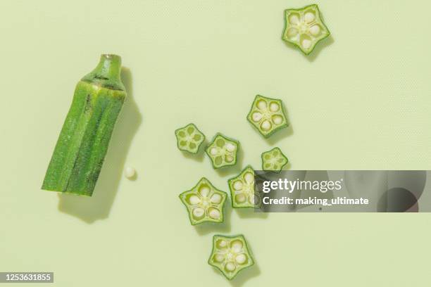 okra - okra stock pictures, royalty-free photos & images