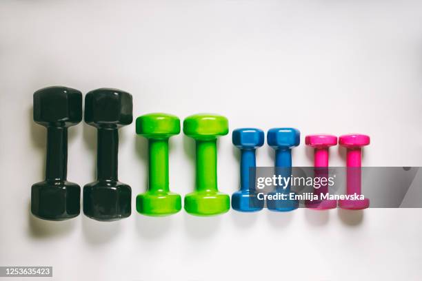 various hand weights - hand weight - fotografias e filmes do acervo