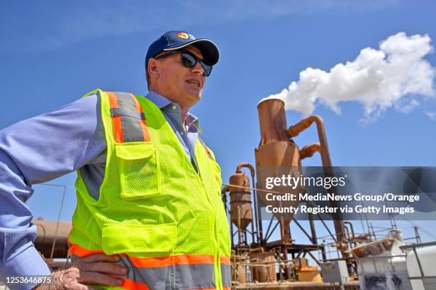 Niland, CA Rod Colwell, CEO of Controlled Thermal Sources, at their Hell's Kitchen test facility near the Salton Sea in Niland, CA, on Wednesday,...