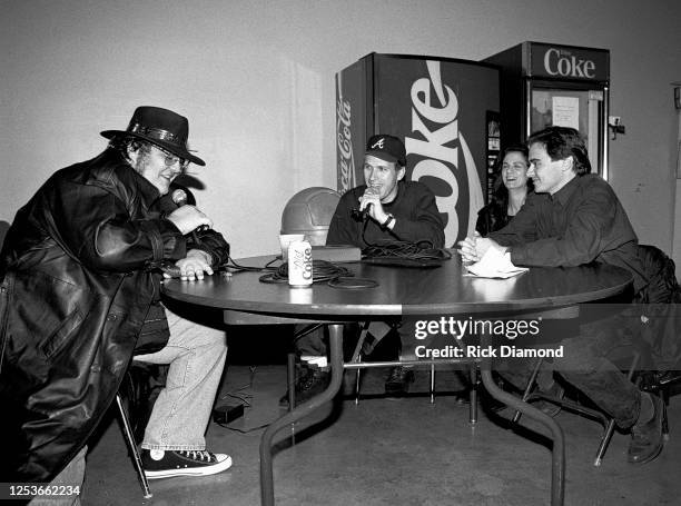 John Popper BT, 99X Morning Crew Barnes, Leslie and Jimmy, Steve Barnes, Leslie Fram and Jimmy Barron attend Blues Traveler after party hosted by A&M...