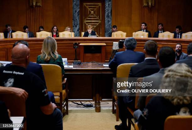 Federal Bureau of Investigations Director Christopher Wray and US Drug Enforcement Administration Administrator Anne Milgram testify before the...