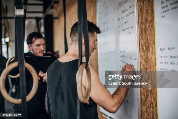 Bodybuilder Writing Male Body Builder Drawing Photos and Premium High Res Pictures - Getty ...