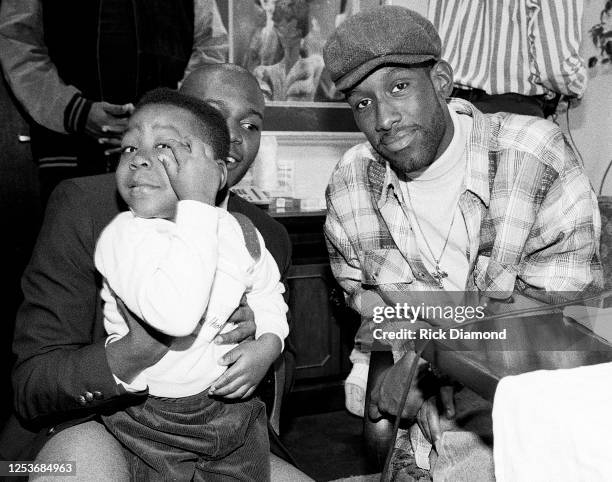 Shawn Stockman of Boyz ll Men visits V-103 Radio Station in Atlanta Georgia, January 15, 1995 (Photo by Rick Diamond/Getty Images