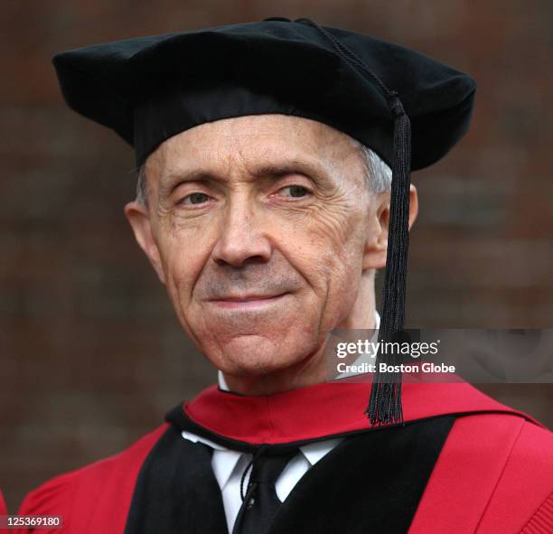 David Souter, who spoke at 359th Harvard Commencement, is a native New Englander and Harvard alumnus.