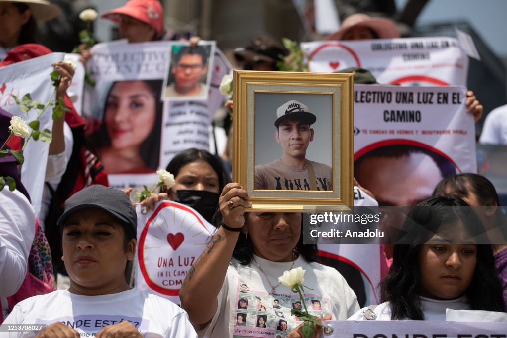 Relatives of missing people protest demanding justice on Mother's Day in Mexico