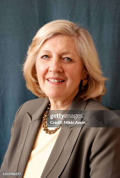 Pulitzer Prize writer, Boston Globe columnist Ellen Goodman poses for portrait session in Cambridge, MA in March 2008.