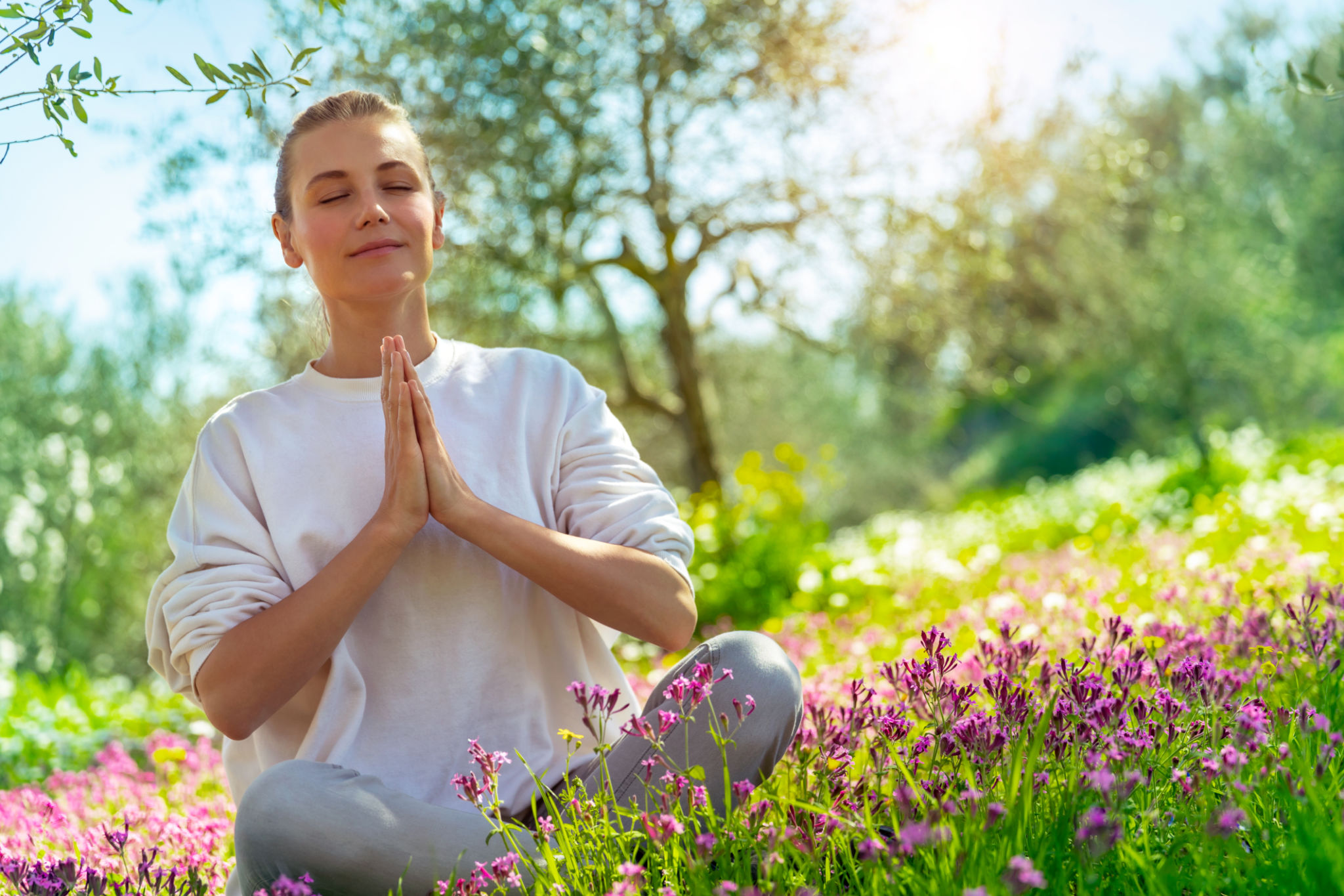 flowers yoga