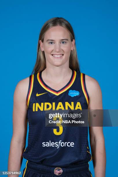 Indianapolis, IN Kristy Wallace of the Indiana Fever poses for a head shot during WNBA Media Day at Gainbridge Fieldhouse on May 10, 2023 in...