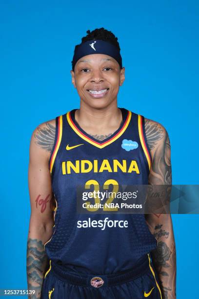 Indianapolis, IN Emma Cannon of the Indiana Fever poses for a head shot during WNBA Media Day at Gainbridge Fieldhouse on May 10, 2023 in...