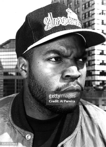 Rapper Ice Cube appears in a portrait taken on October 11, 1991 in New York City.